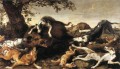 Chasse au sanglier Frans Snyders chien